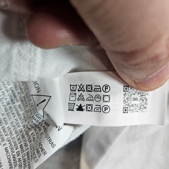 NEW ZARA White Denim Jacket Kids Size 11 12 Years CM 152 Button Front Collared - Picture 6 of 10